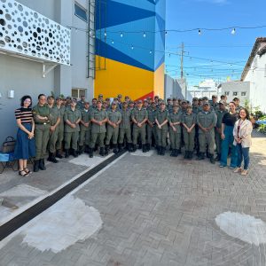 Cadetes do Curso de Formação da PM-PI conhecem trabalho do Hub Investe Piauí