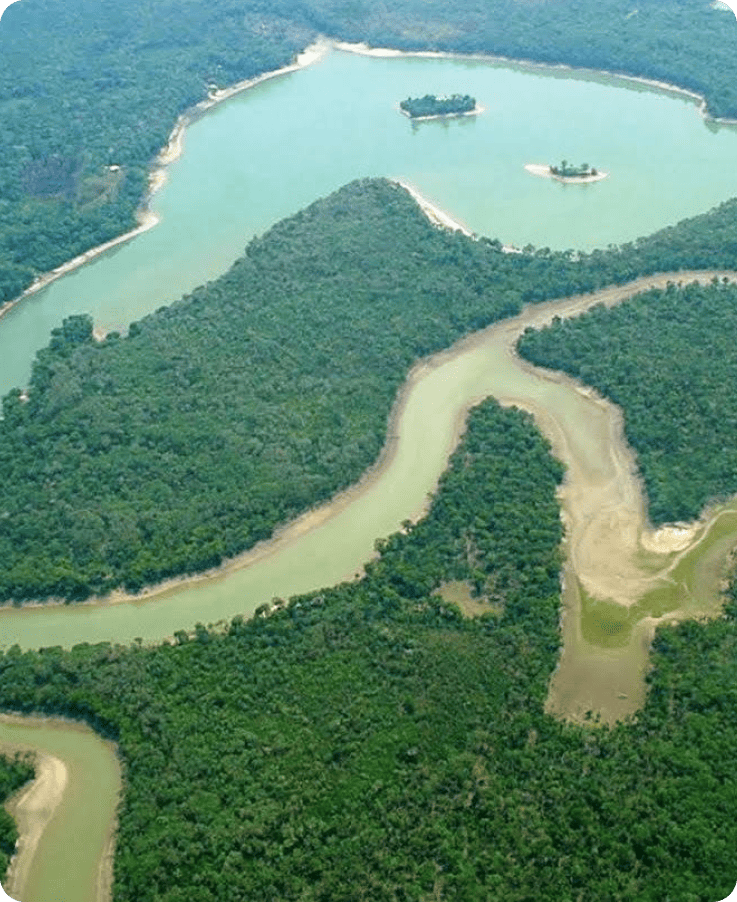 Vista aérea da Bacia do Parnaíba