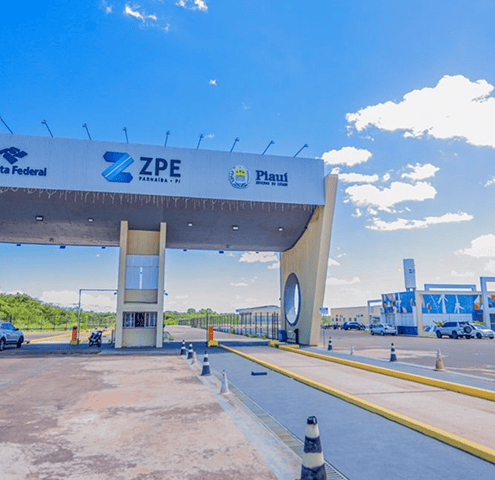Pórtico de entrada da ZPE Piauí em Parnaíba