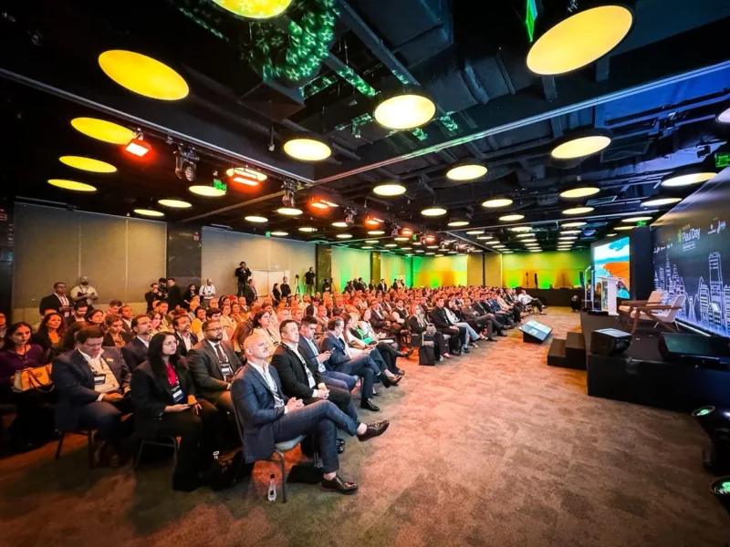 Momento do evento Investe Piauí Day em São Paulo