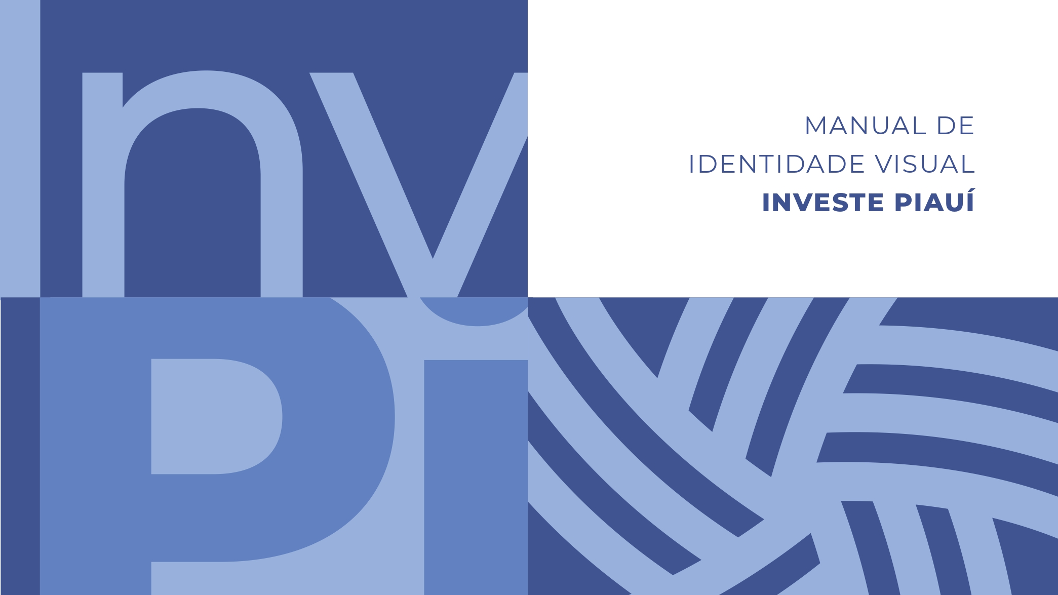 Capa do Manual de Identidade Visual Investe Piauí